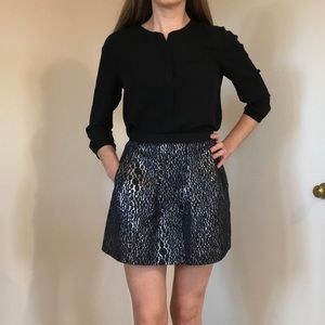 French Connection Skirt Sparkle Flared